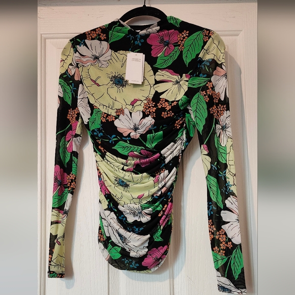 Juniors AFRM Los Angeles Limelight Bloom Blouse in Size S/P - Picture 6 of 9